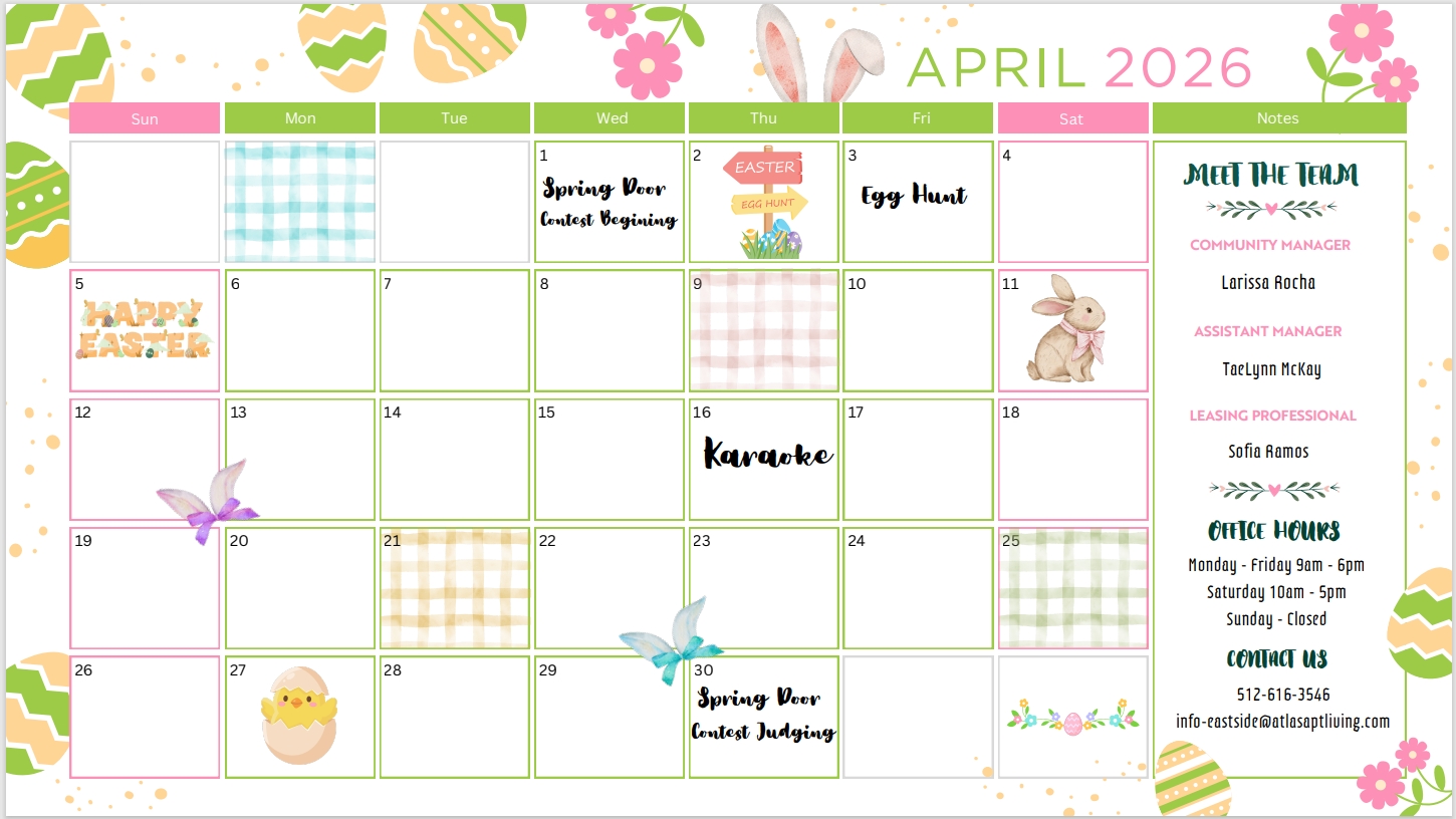 Local events in East Austin